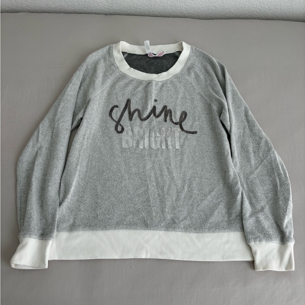 Grey crewneck sweatshirt
